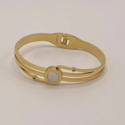 Pulsera de acero inoxidable del oro de la pulsera del número romano de los brazaletes de la joyería del OEM